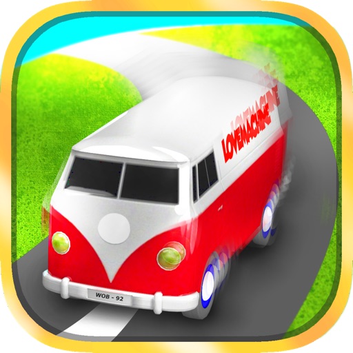 3D Retro Racer (WOB Mini Bus Racing Edition) - Free Real Car Race Game icon