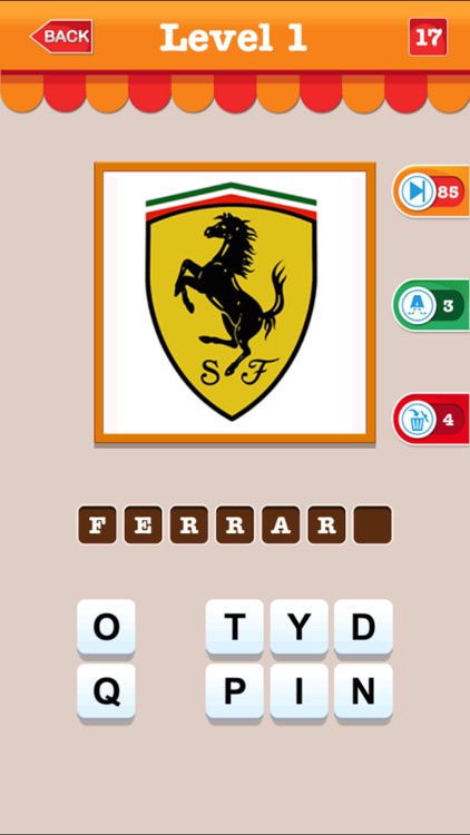 Aaa Trivia Quiz Game of Car Brand - Guess The Company Name of Top Cars by Checking The Logo at Picture