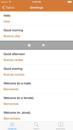 Spanish Phrasebook: Conversational Spanish(圖3)-速報App