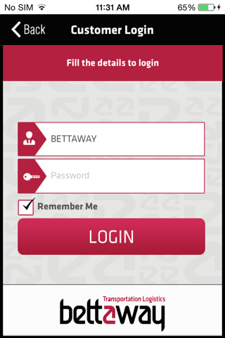Bettaway Logistics – Customer App / Portal screenshot 2