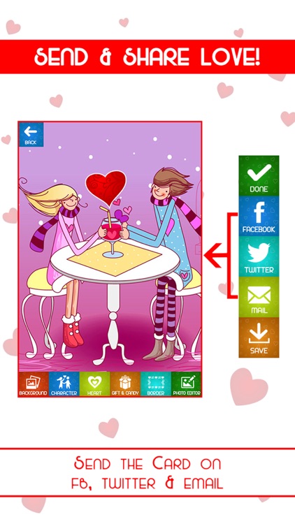 Romantic Card Maker - Love Cards, Romantic Ringtones, SMS & Valentine Countdown screenshot-4