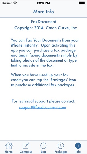 FaxDocument – send fax from iPhone