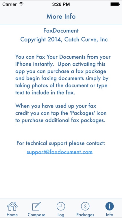 FaxDocument – send fax from iPhone screenshot-0