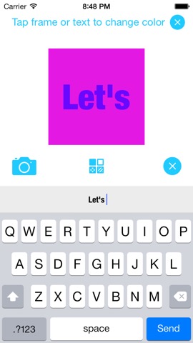 Maxi Text - GIF Messaging App For Bold Colorful Textersのおすすめ画像1