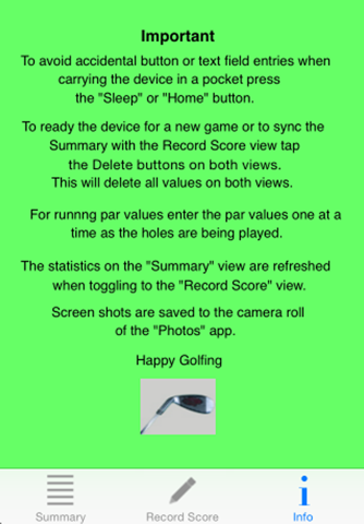 Duffer's Golf Score Card - náhled