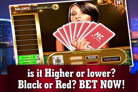 Macau Hi-lo Cards FREE - Live Addicting High or Lower Card Casino Game screenshot 2