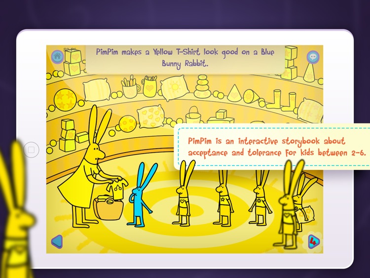 PimPim World: Blue Bunny on the Yellow Big Moon - an interactive storybook for kids