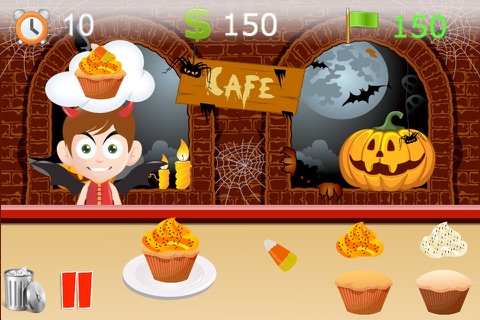 Halloween Cupcake Cafe Game screenshot 3