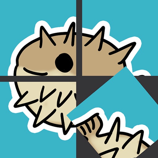 Rotate Porcupine Fish Puzzle Icon