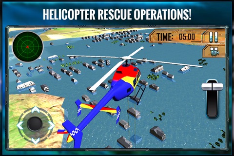 City Rescue Helicopter Pilot Flight 3D Simulator - Rescuer Team Chopper Parking Game screenshot 4