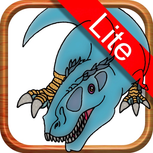 Dino super coloring book lite icon