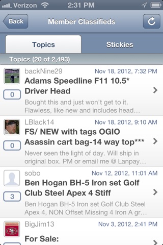 Golf Online Community screenshot 2