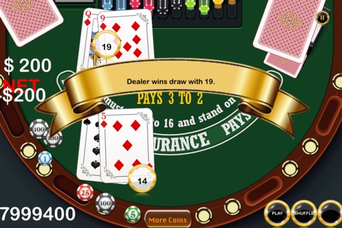 A Las Vegas BlackJack - VIP Gold BlackJack screenshot 2