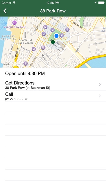 Locator for Starbucks Coffee