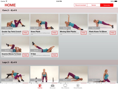 Workout With Jordan Carver for iPad screenshot 2