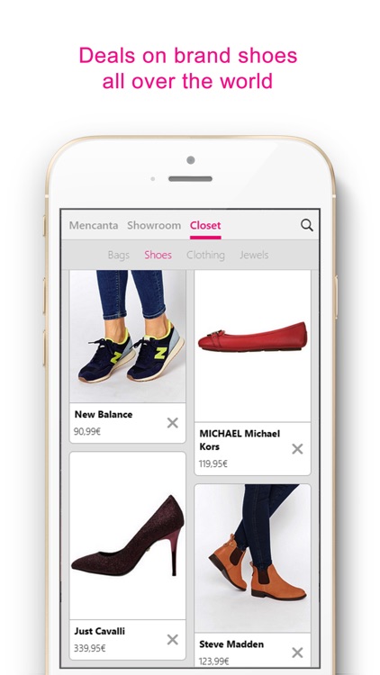 Mencanta Shoes – Offers in sandals, boots, heels and sneakers. Exclusive discounts on shoes from Manolo Blahnik, Christian Louboutin, Jimmy Choo, Fred Perry, New Balance, Justfab, Jeffrey Campbell, Clarks, Converse, Sam Edelman and more. screenshot-4