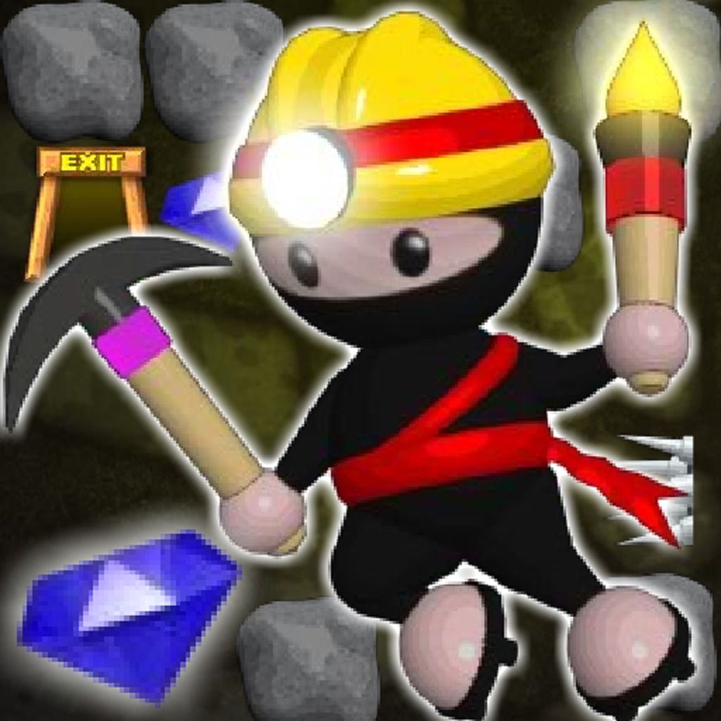 Ninja Miner. Super Ninja Miner. Ninja Mining. Action gems