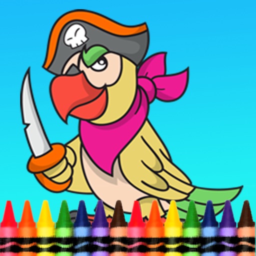 Pirate Coloring Book for Kid Games iOS App