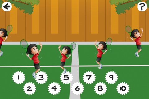 123 Count-ing with Tennis Play-ers! Great Kid-s Games screenshot 3