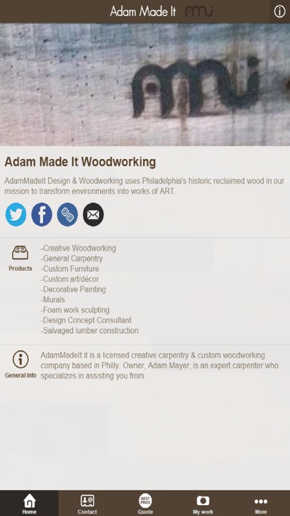 Adam Made It Woodworking