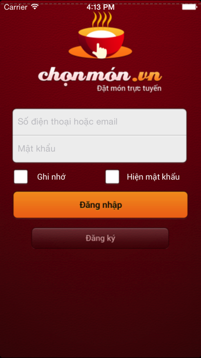 How to cancel & delete Chọn món from iphone & ipad 1