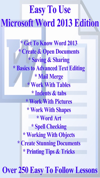 Easy To Use - Microsoft Word 2013 Edition