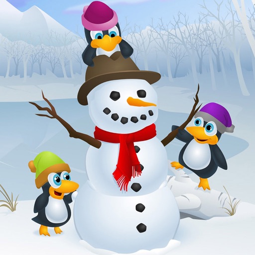 Snowman Puzzles for iPad icon