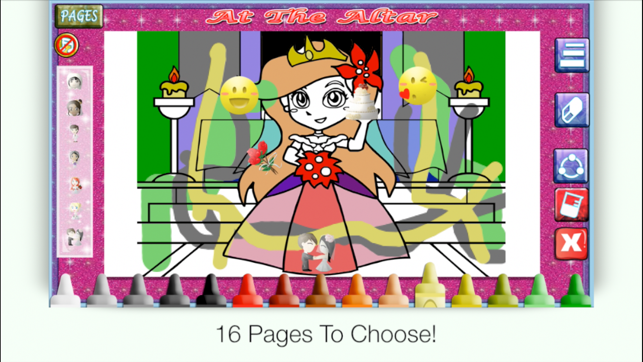 Princess Wedding Coloring World -  My Paint, Color and Draw (圖2)-速報App