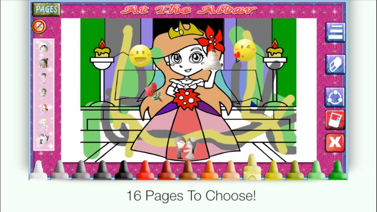 Princess Wedding Coloring World -  My Paint, Color and Draw Frozen Fairy Tail Magic For Girls FREE