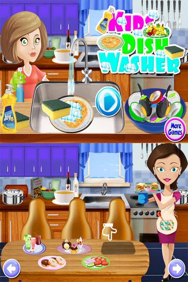 Kids Dish Washing & Cleaning - Play Free Kitchen Game screenshot 4