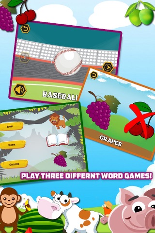 Preschool Words Learning - Early world Learning with Games screenshot 4