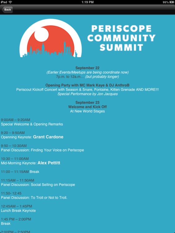 Periscope Community Summit HD screenshot-3