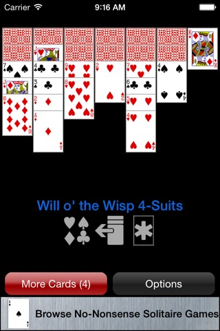 Will o' the Wisp Solitaire screenshot 3