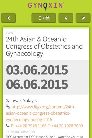 Gynaecology congress screenshot 3