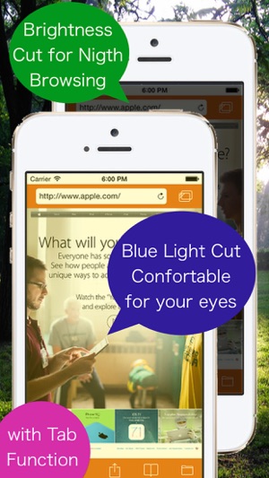 Brightness and Blue Light Cut Browser “A