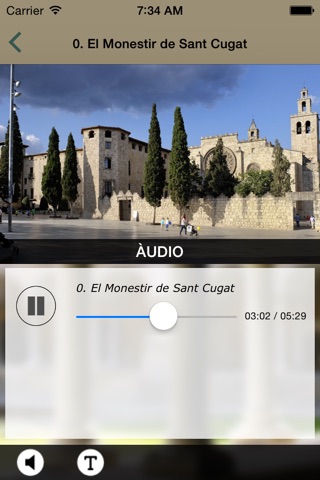 Monestir de Sant Cugat. Audioguia screenshot 4