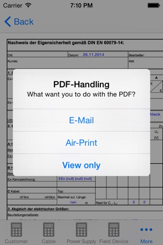 ISCC Premium Edition Intrinsically Safe Circuit Calculator screenshot 2