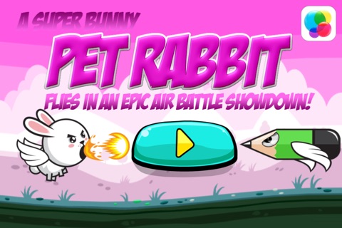 A Pet Super Bunny Rabbit Flies In An Epic Air Battle -Free screenshot 2