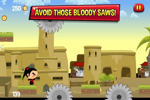 Ninja Kung-fu Hustle - Run and jump through the infinity quest, Use your Swift blade and slash the stupid zombies. screenshot 4