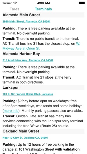 SF Bay Ferry Times(圖5)-速報App