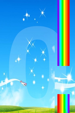 Flapper Unicorn - Twilight Rainbow Flyer Pocket Minigame screenshot 2