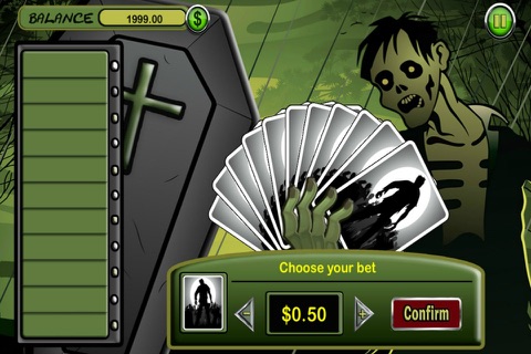 Zombie HiLo Free Card Game screenshot 2