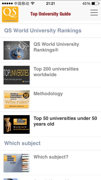 QS Top Universities Guide