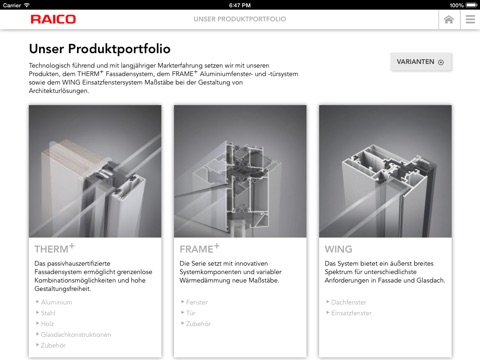 RAICO Produkte und Referenzen screenshot 3