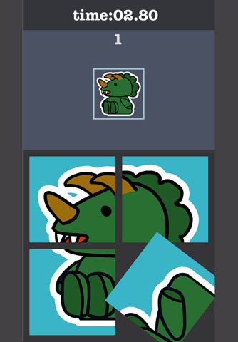 Rotate Triceratops Puzzle screenshot 2