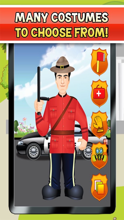 Fireman Costume and Police Uniform Dress Up - Firefighter In Firehouse Maker Game Free screenshot-3
