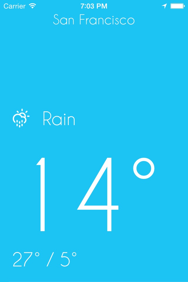 iWeather - Minimal, simple, clean weather app screenshot 2