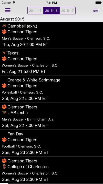 Clemson Tigers screenshot-3