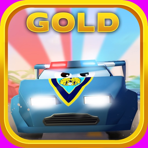 Little Police Car in Action Gold: 3D Driving Game for Kids with Cute Graphics icon