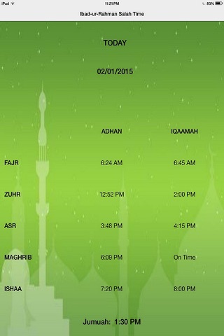Ibad-ur-Rahman Salah Time screenshot 2